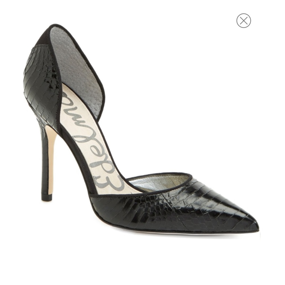 COPY - Sam Edelman Delilah black snakeskin pump -…